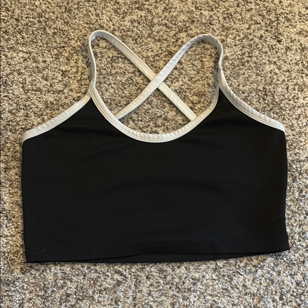 SHEIN Black and White Crop Top